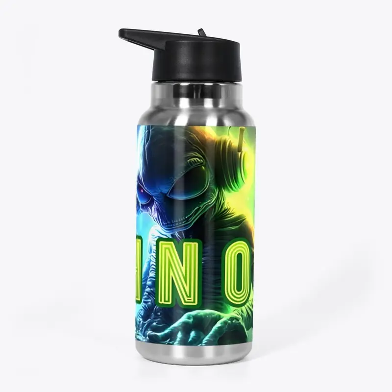 32 oz Water Bottle Alien 